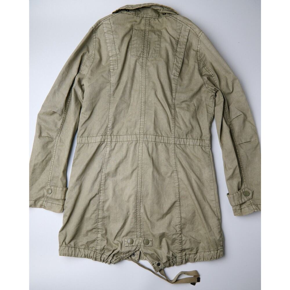 Garage Women’s Jacket Small Olive Green Utility Military Style‎ Full Zip Pockets - Picture 3 of 12